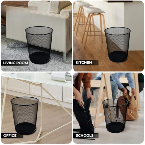 Round Mesh Wastebasket Item No#11706 - Image 6
