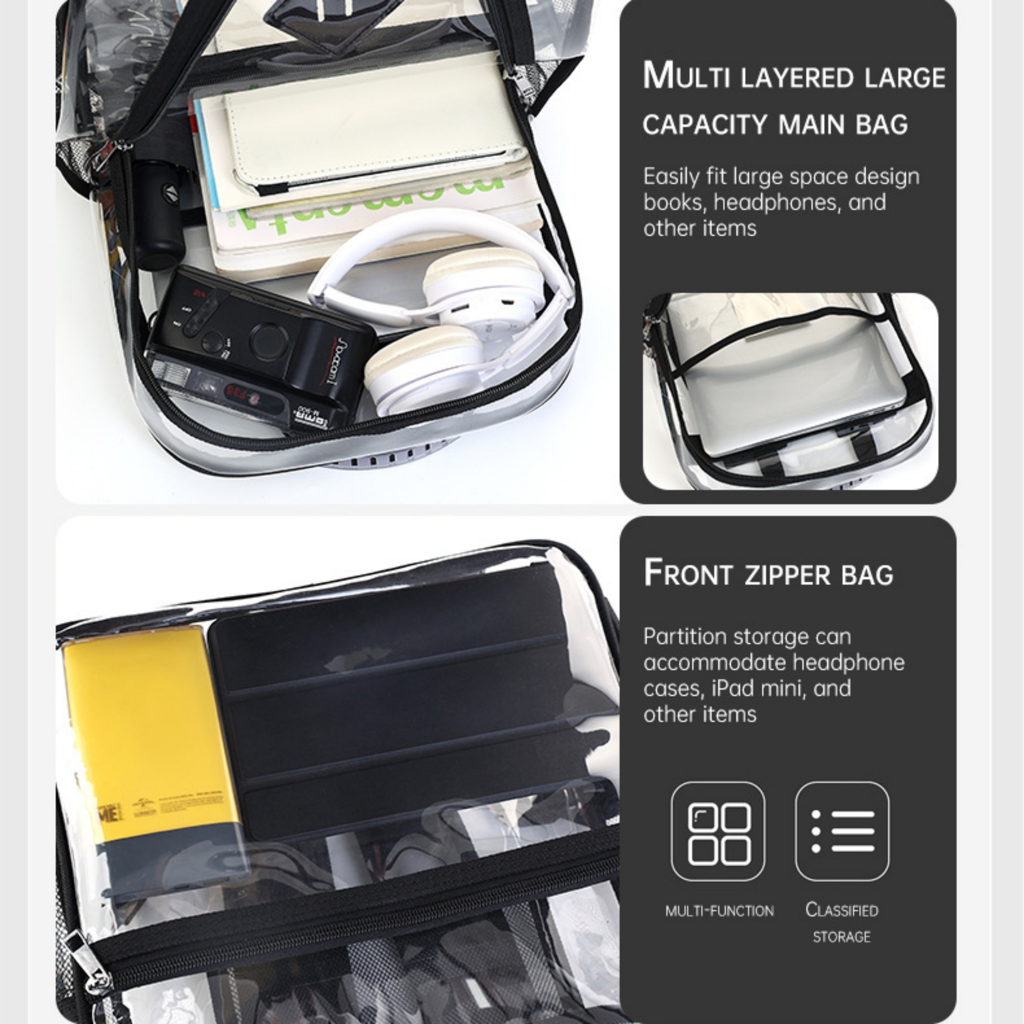 PVC Clear Backpack Item No#11718 - Image 3