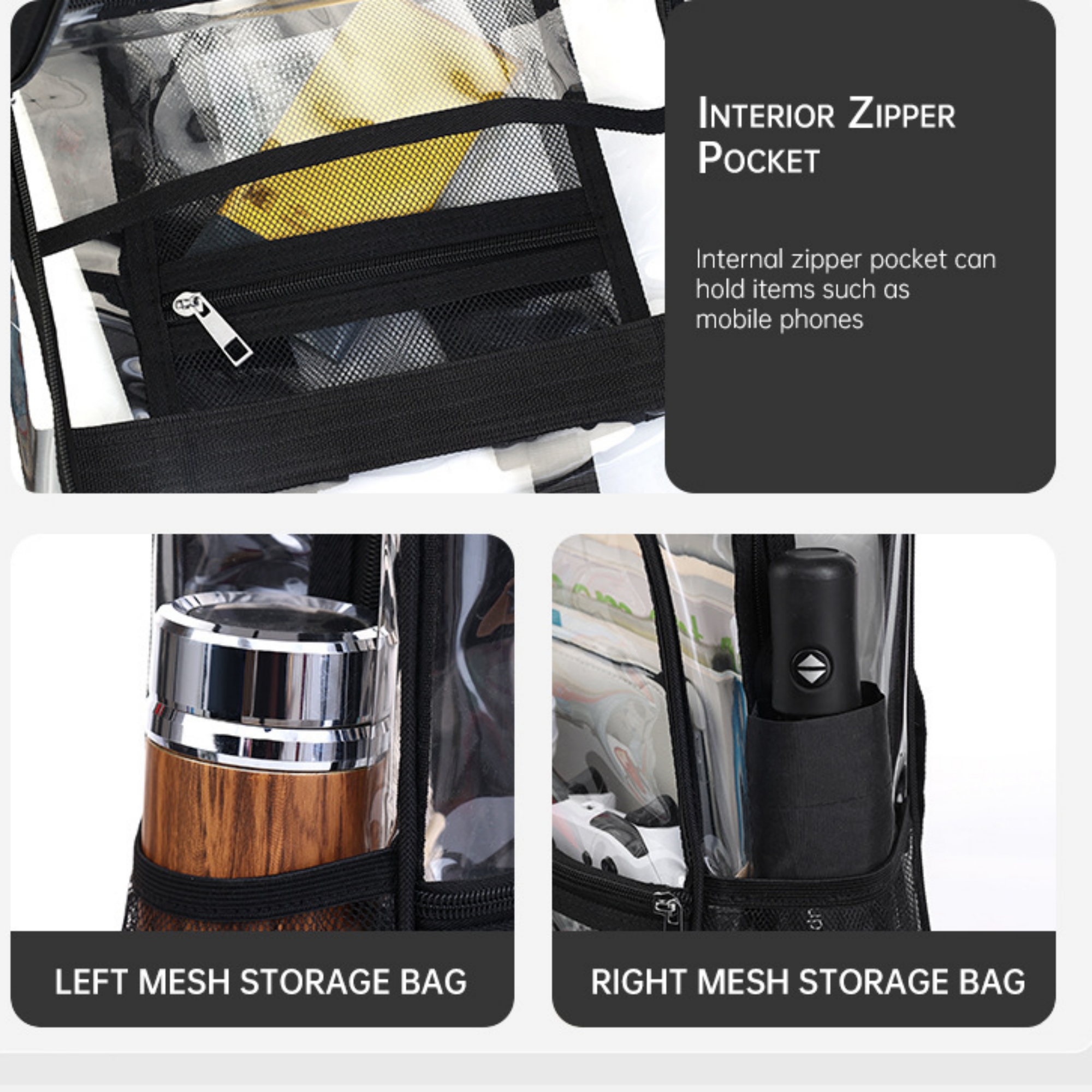 PVC Clear Backpack Item No#11718 - Image 4