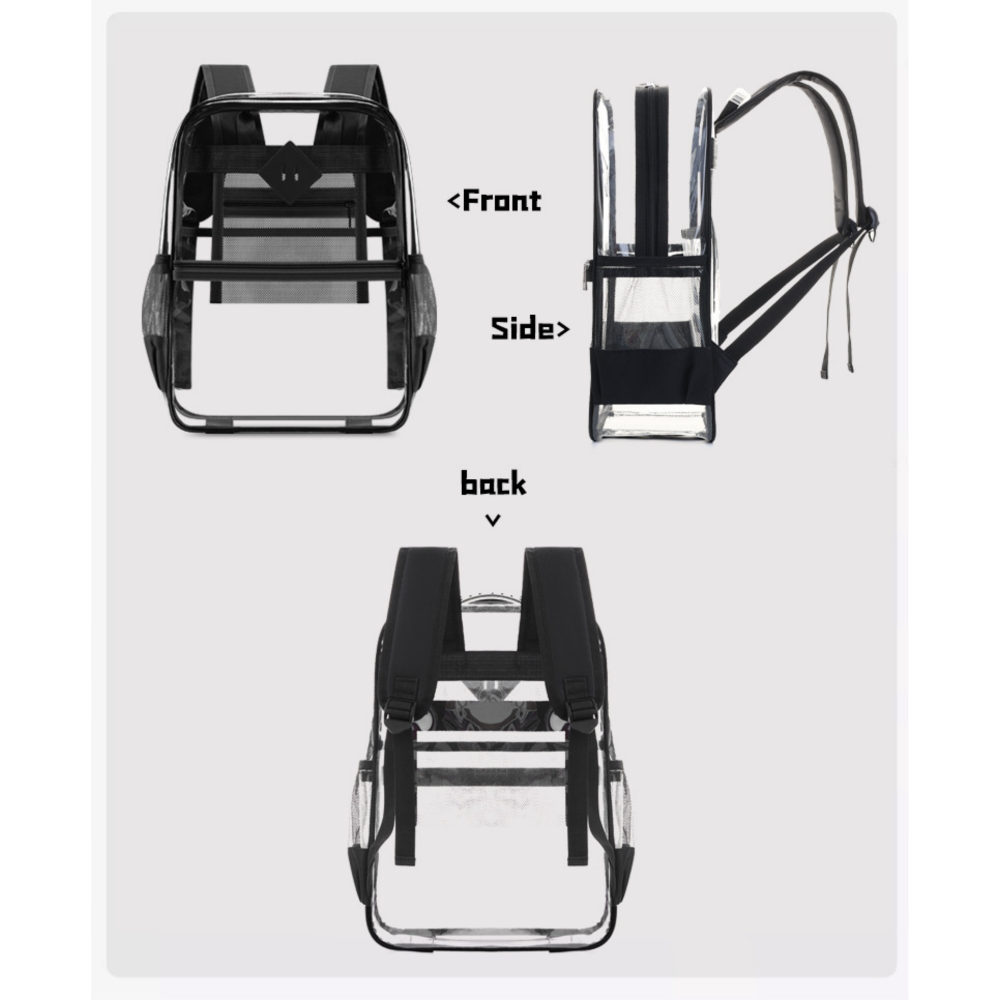 PVC Clear Backpack Item No#11718 - Image 6