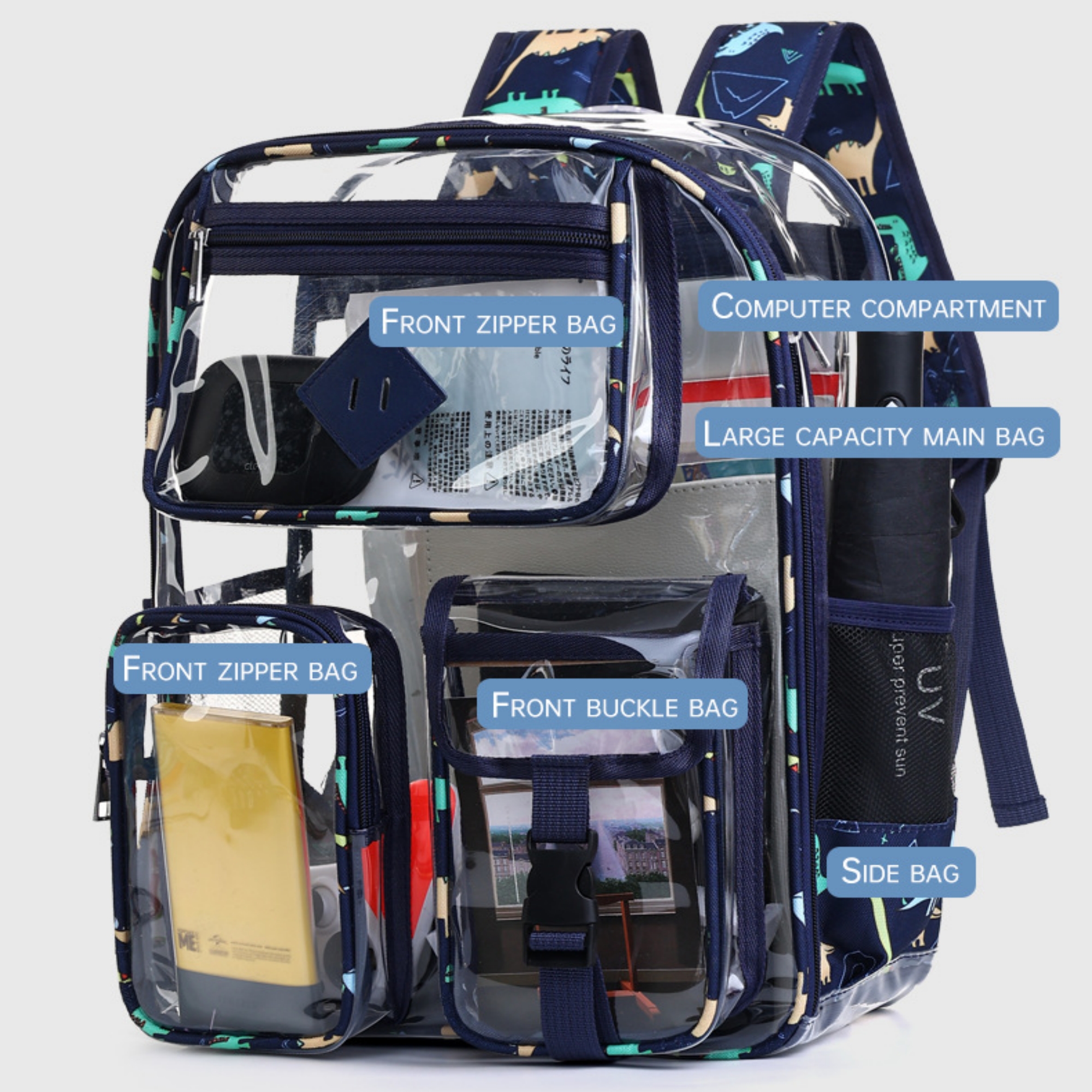 PVC Clear Backpack Item No#11719 - Image 4
