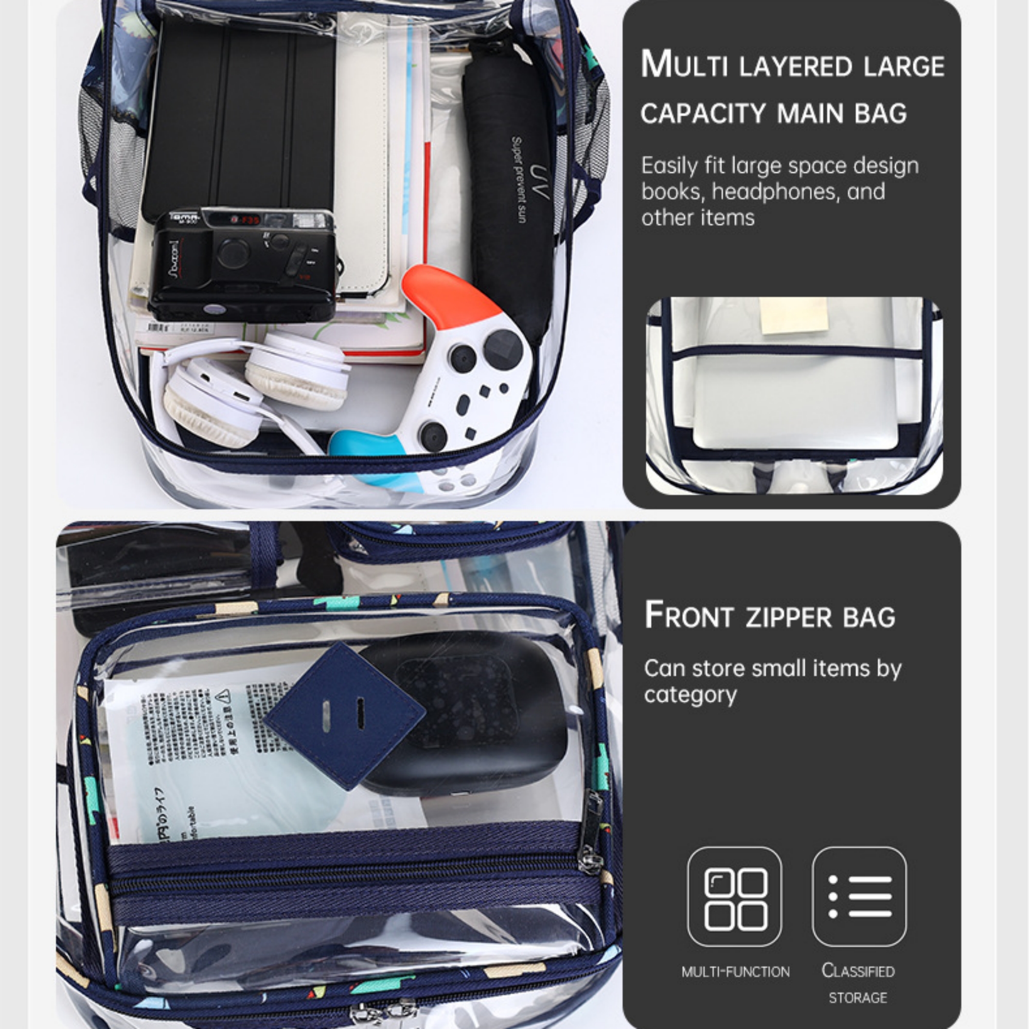PVC Clear Backpack Item No#11719 - Image 5