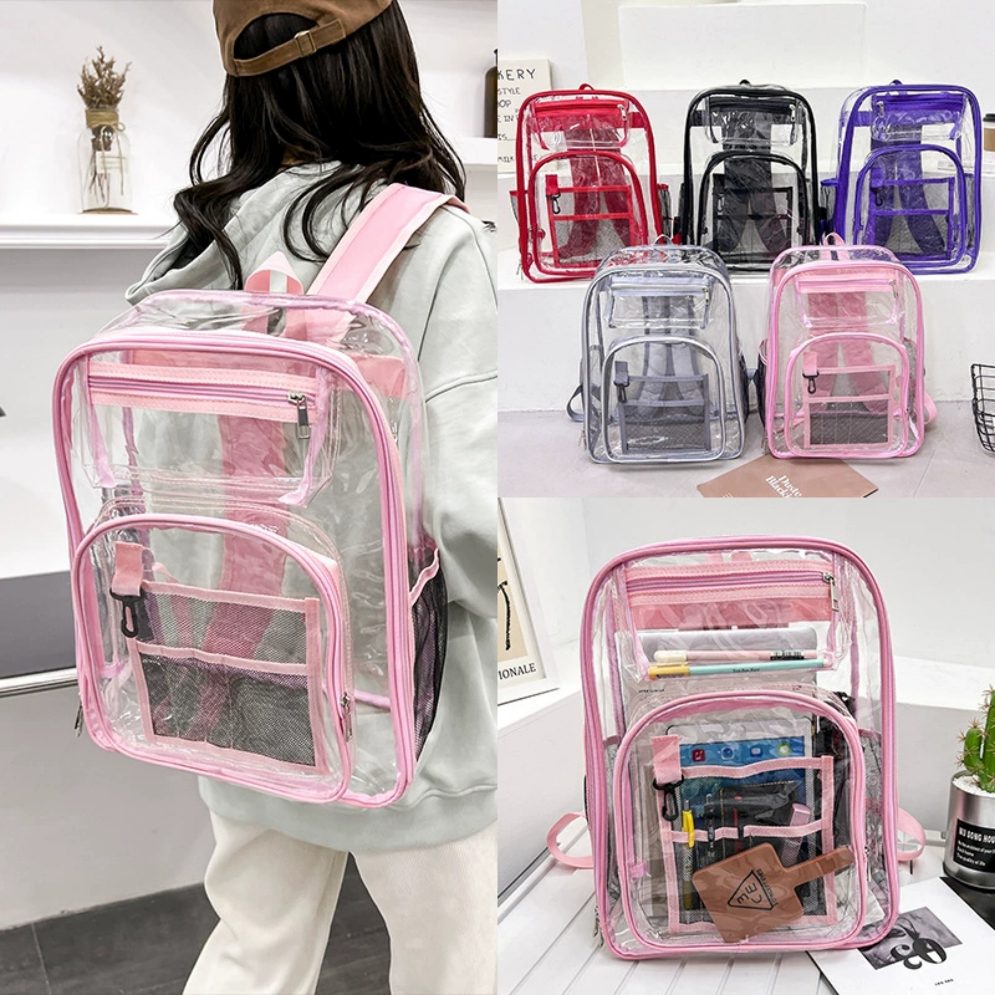 PVC Clear Backpack Item No#11720 - Image 3