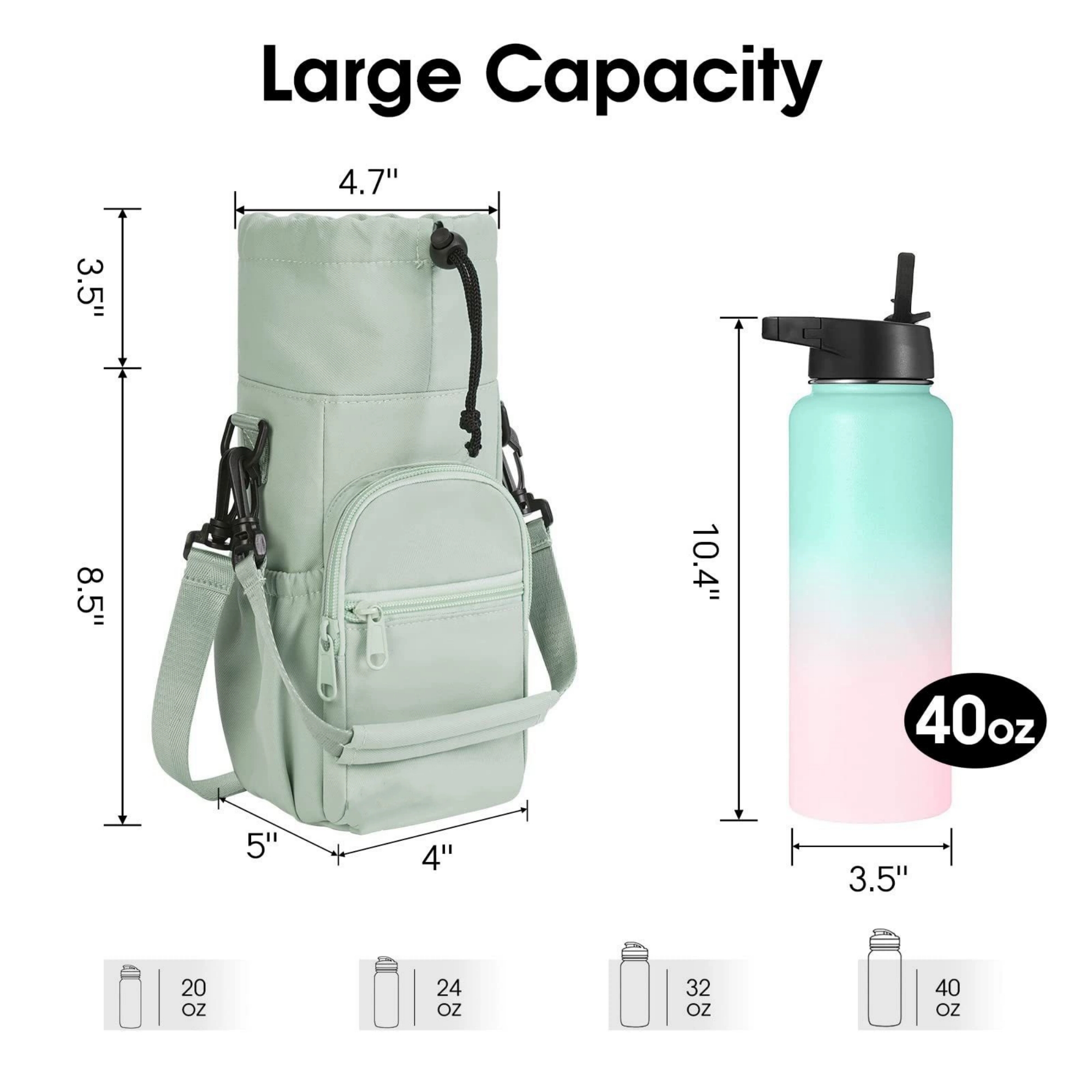 Water Bottle Holder With Strap Item No#11728 - Image 3