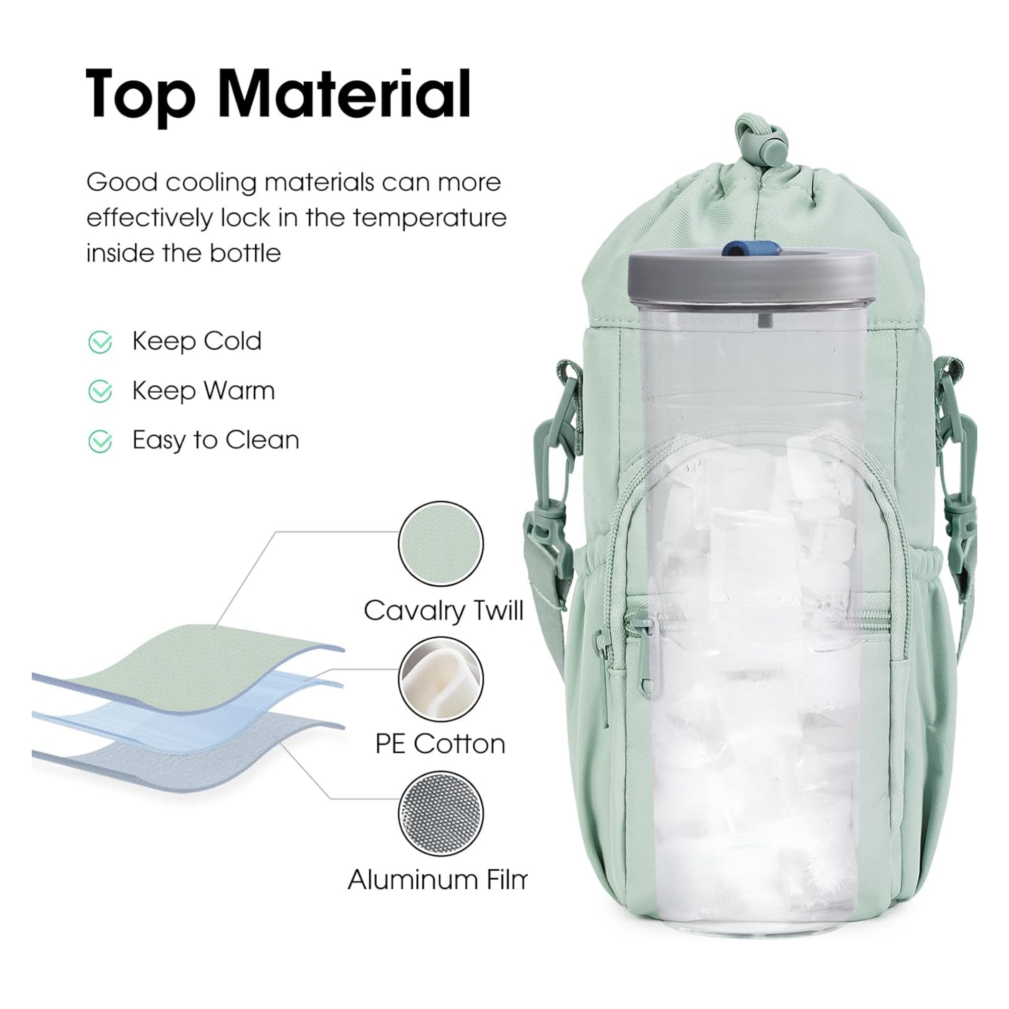 Water Bottle Holder With Strap Item No#11728 - Image 4