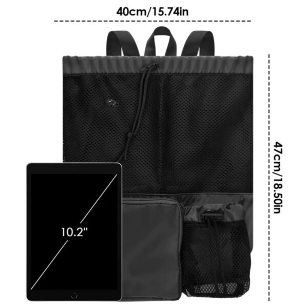 Mesh Drawstring Swim Backpack Item No#11740 - Image 3