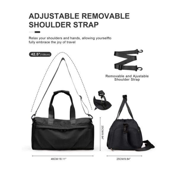 Gym Bag With Shoe Compartment Item No#11741 - Image 3