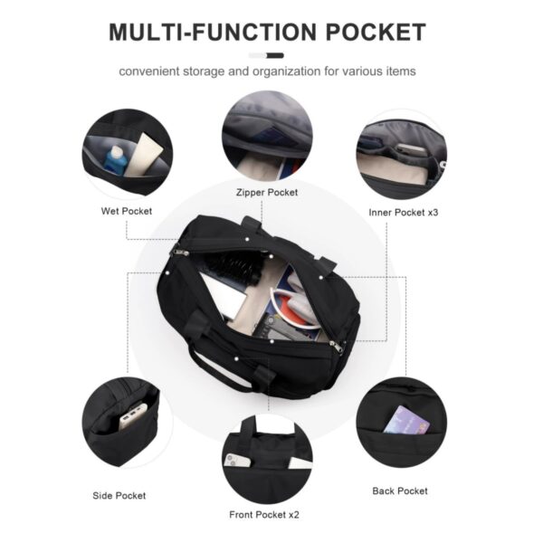 Gym Bag With Shoe Compartment Item No#11741 - Image 4