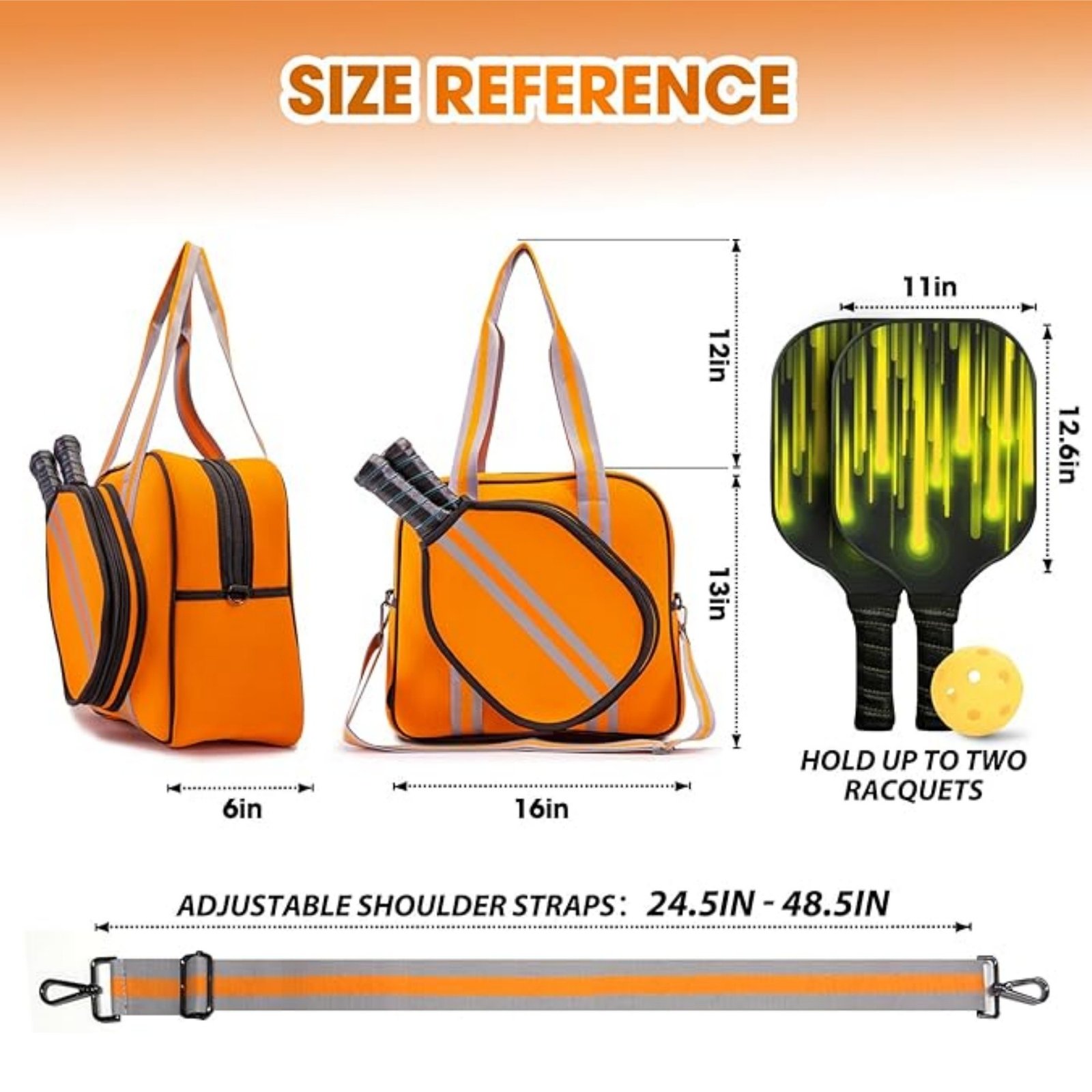 Crossbody Sling Pickleball Bag Item No#12459 - Image 3