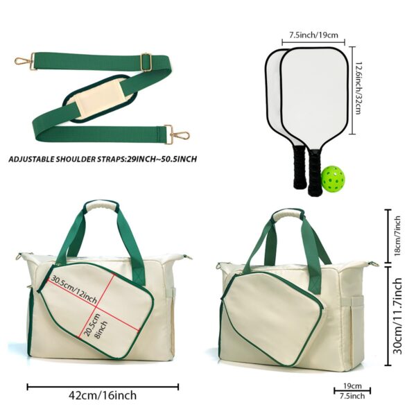 Stylish Pickleball Tote Bag With Adjustable Strap Item No#12466 - Image 3
