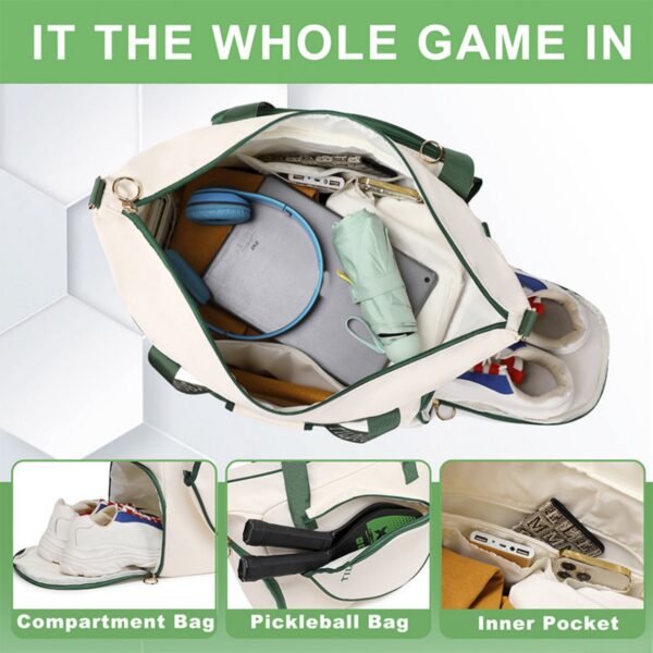 Stylish Pickleball Tote Bag With Adjustable Strap Item No#12466 - Image 5