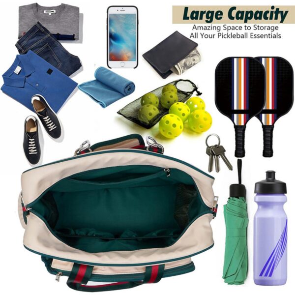 Pickleball Bag Tote With Front Pocket Fits 2 Paddles Item No#12468 - Image 4