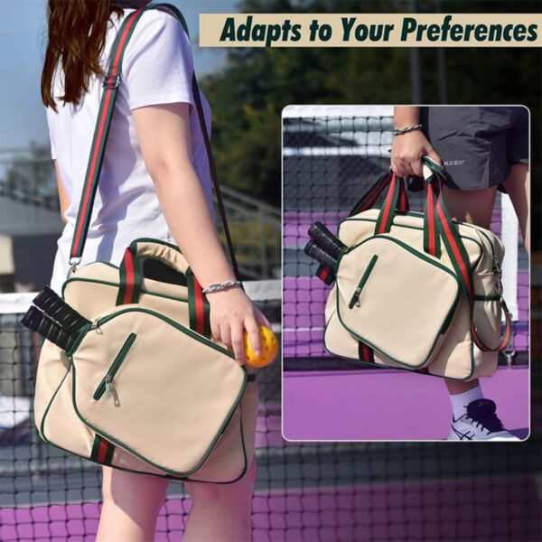 Pickleball Bag Tote With Front Pocket Fits 2 Paddles Item No#12468 - Image 7