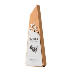 Five-Pointed Star Wooden Trophy Item No#12484