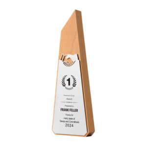 Handshake Design Wooden Trophy Item No#12485