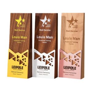 Geometric Wooden Award Trophy Item No#12492