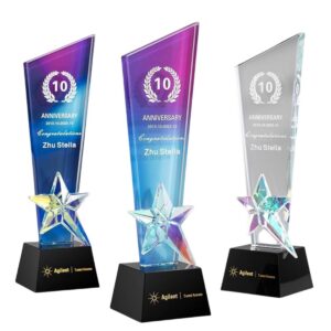 Colorful Star Crystal Trophy Item No#12500
