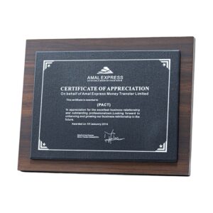 Wooden Slab Trophy Item No#12508