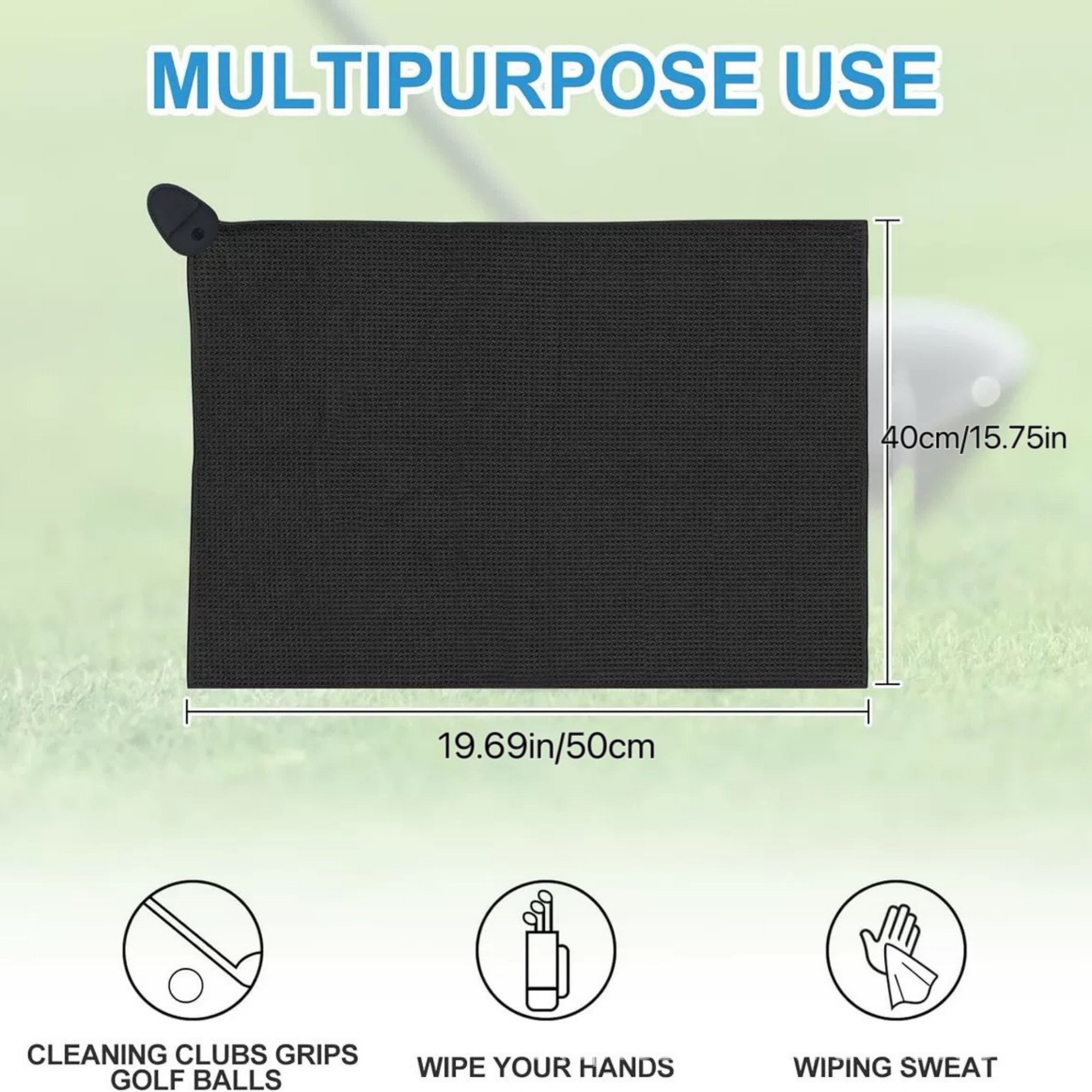 Magnetic Clip Golf Towel Item No#12522 - Image 3