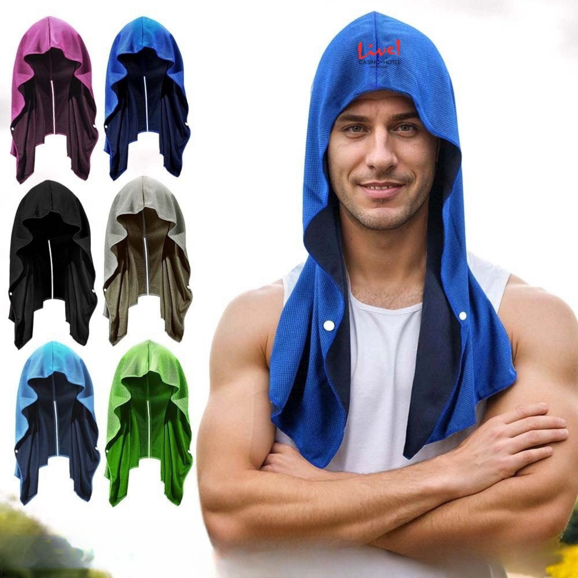 Quick Dry Sports Cooling Sun Protection Poncho Towel Item No#12526
