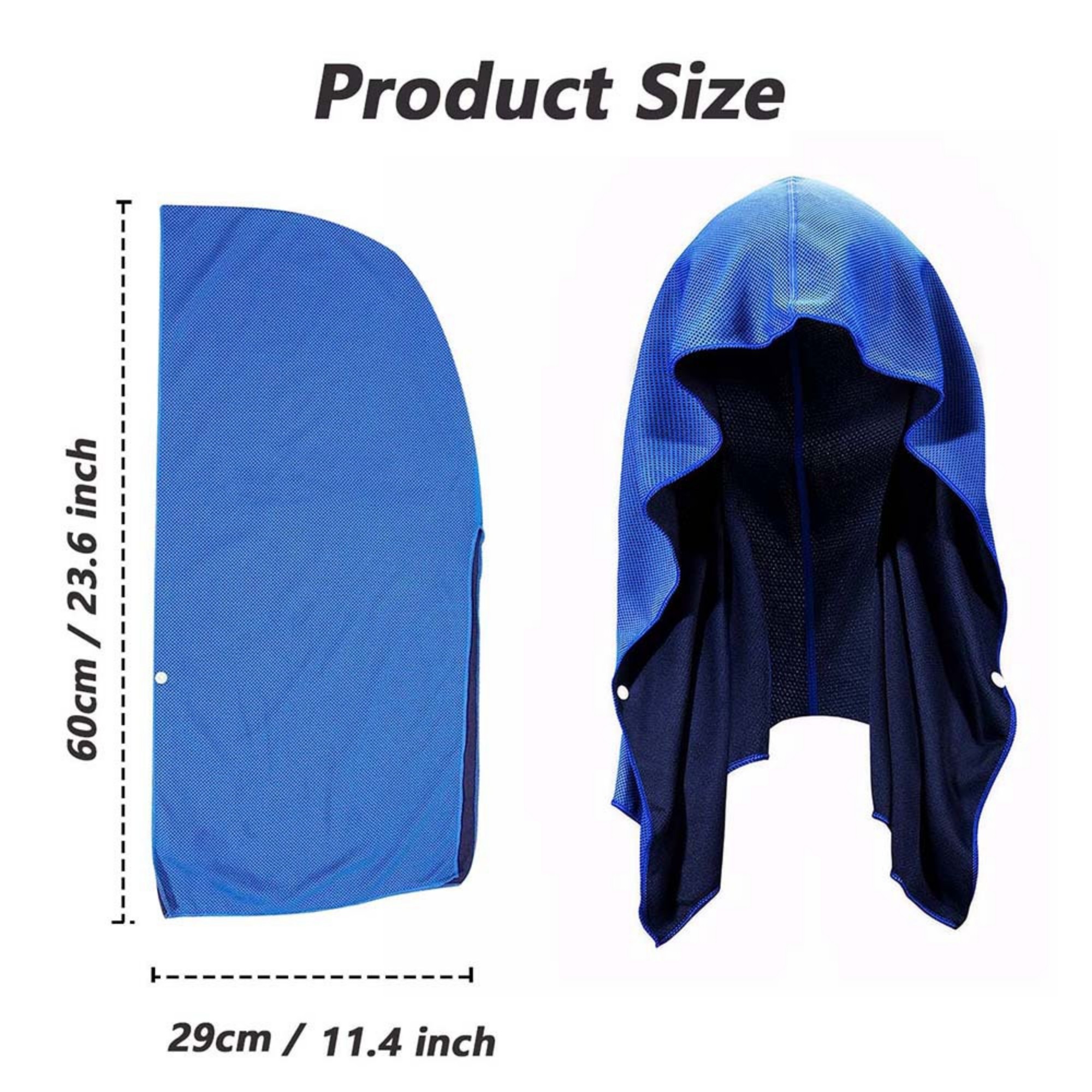 Quick Dry Sports Cooling Sun Protection Poncho Towel Item No#12526 - Image 3