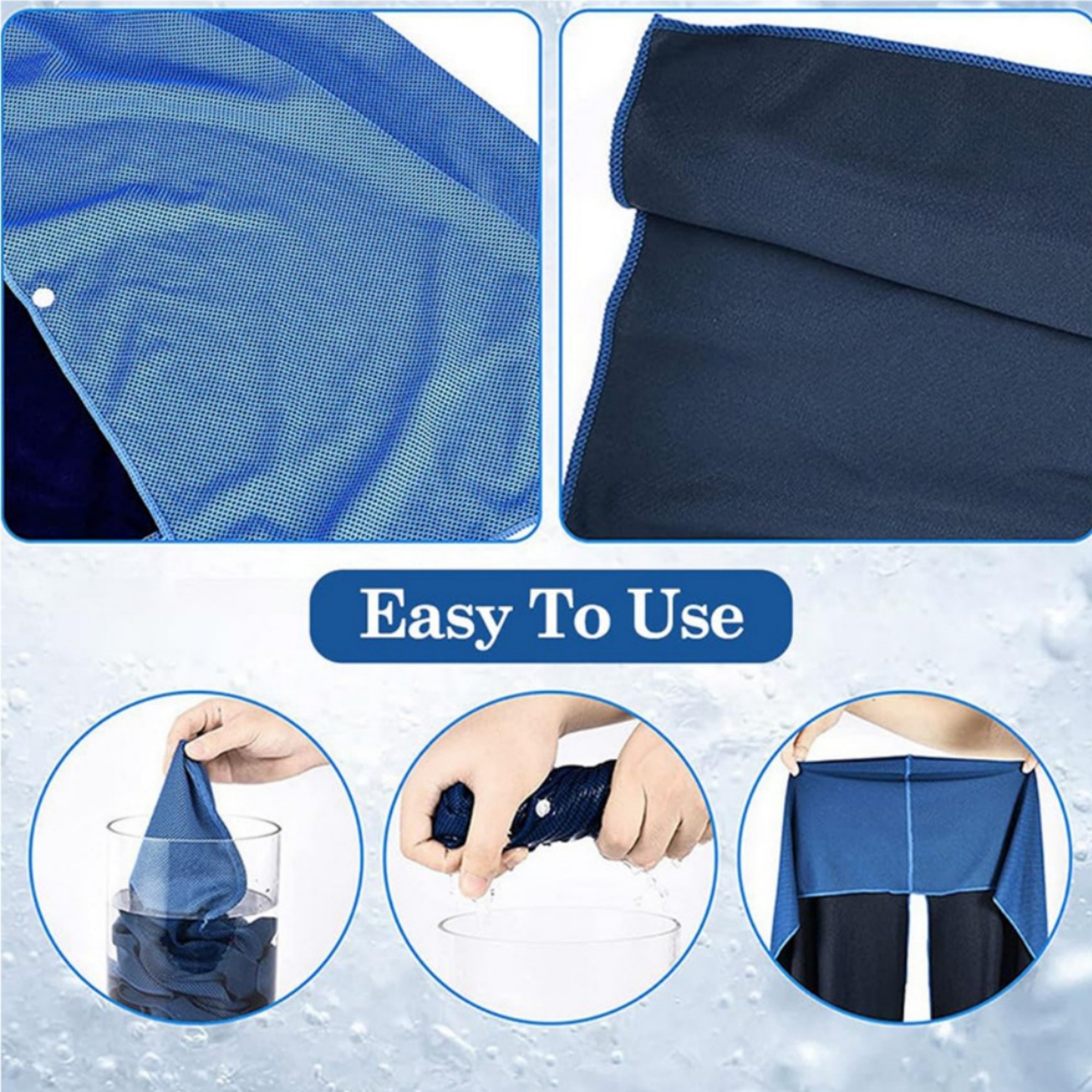 Quick Dry Sports Cooling Sun Protection Poncho Towel Item No#12526 - Image 4