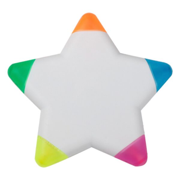 Five Color Star Shaped Highlighters Item No#12548 - Image 2