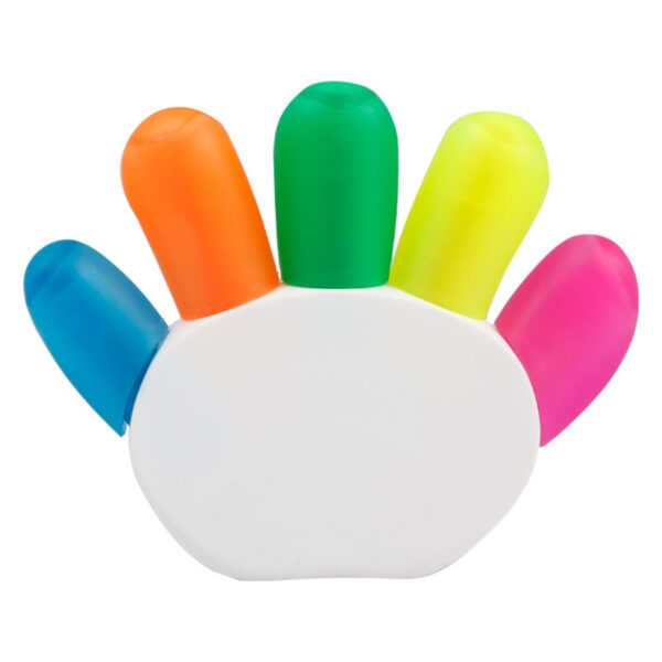 Five Color Finger Shaped Highlighters Item No#12553 - Image 2