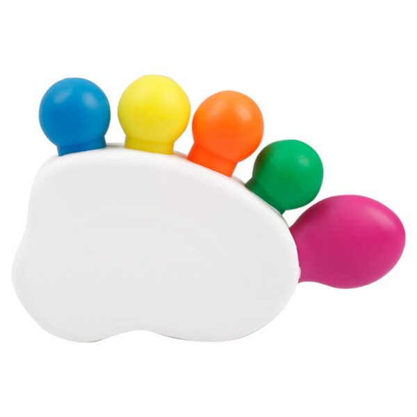 Five Color Toe Shaped Highlighters Item No#12555 - Image 2