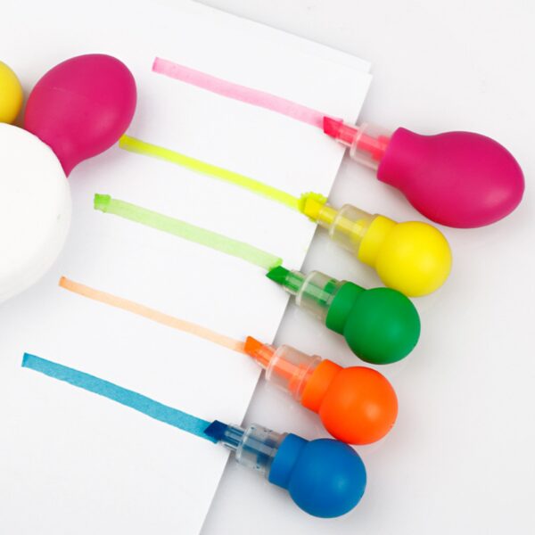 Five Color Toe Shaped Highlighters Item No#12555 - Image 4