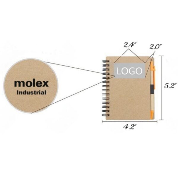 Spiral Notebooks With Ink Pens Item No#12565 - Image 3
