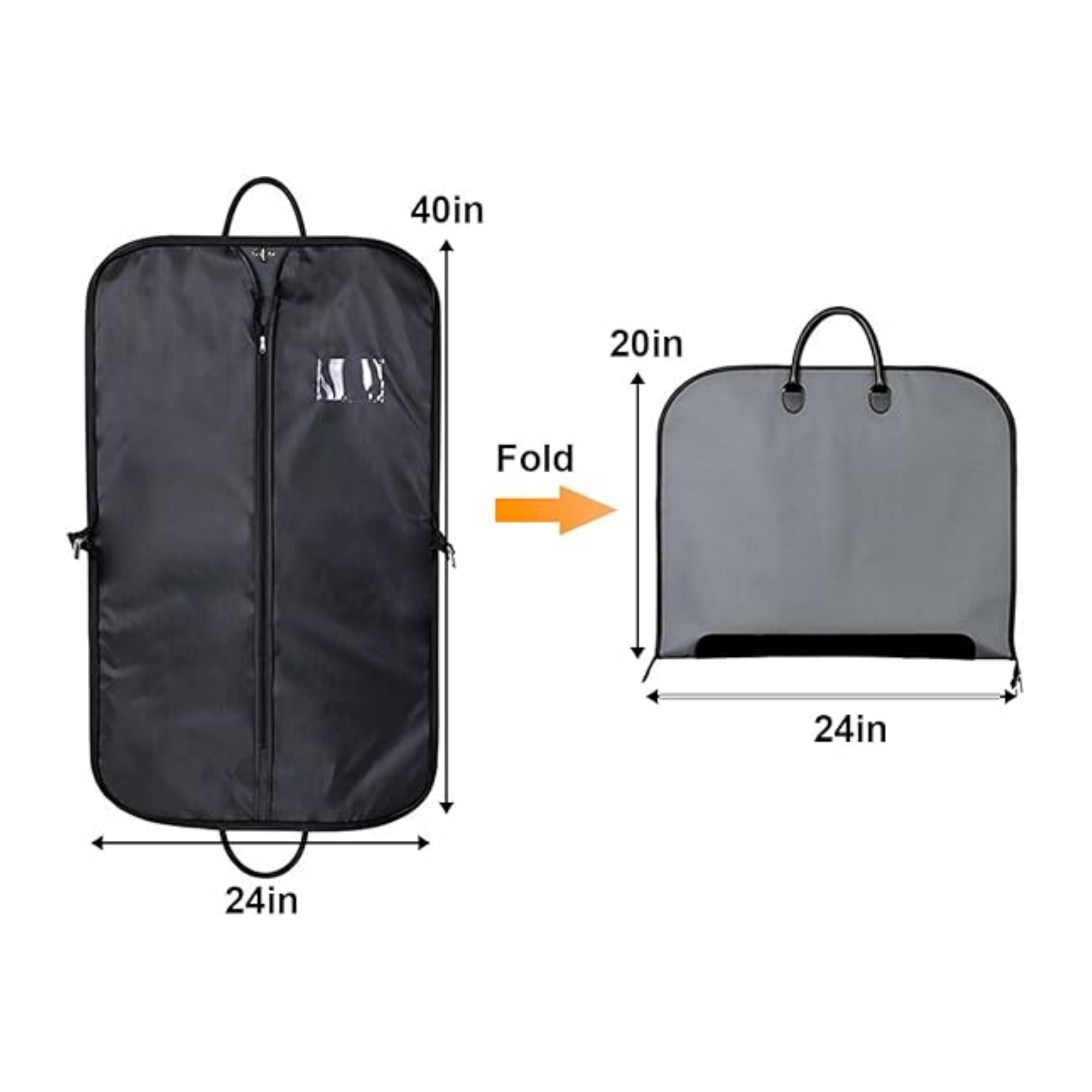 40" Oxford Garment Bag Item No#11751 - Image 3