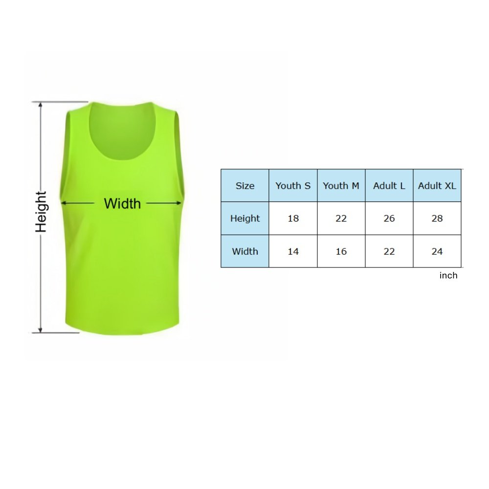 Youth Adults Training Bibs Item No#11773 - Image 3