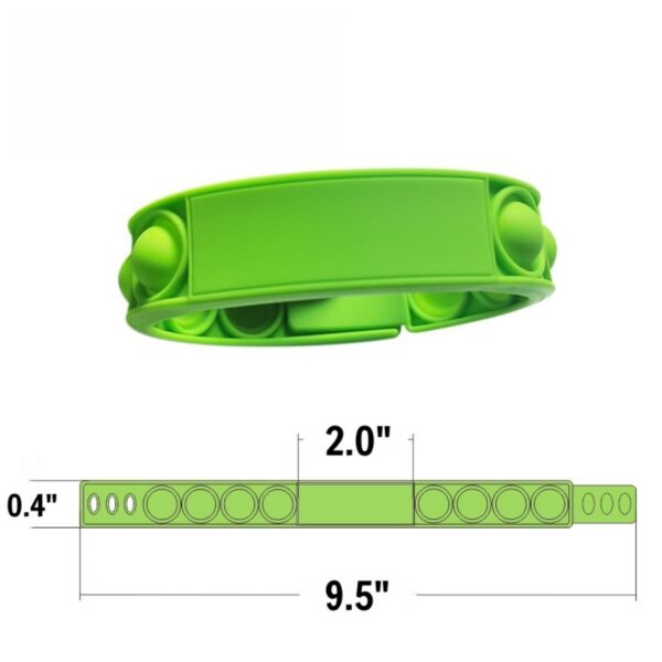 Bubble Fun Silicone Wristband Item No#12602 - Image 3
