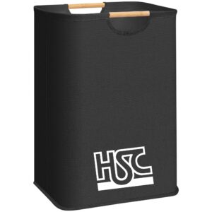 Collapsible Laundry Basket With Bamboo Handles Item No#12608