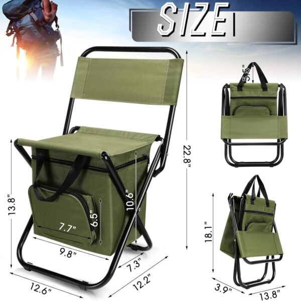 Lightweight Camping Chair With A with Cooler Bag Item No#12618 - Image 3