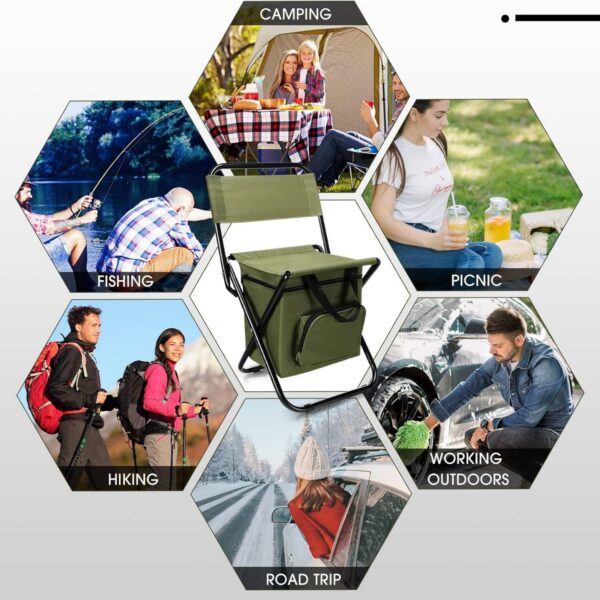 Lightweight Camping Chair With A with Cooler Bag Item No#12618 - Image 6