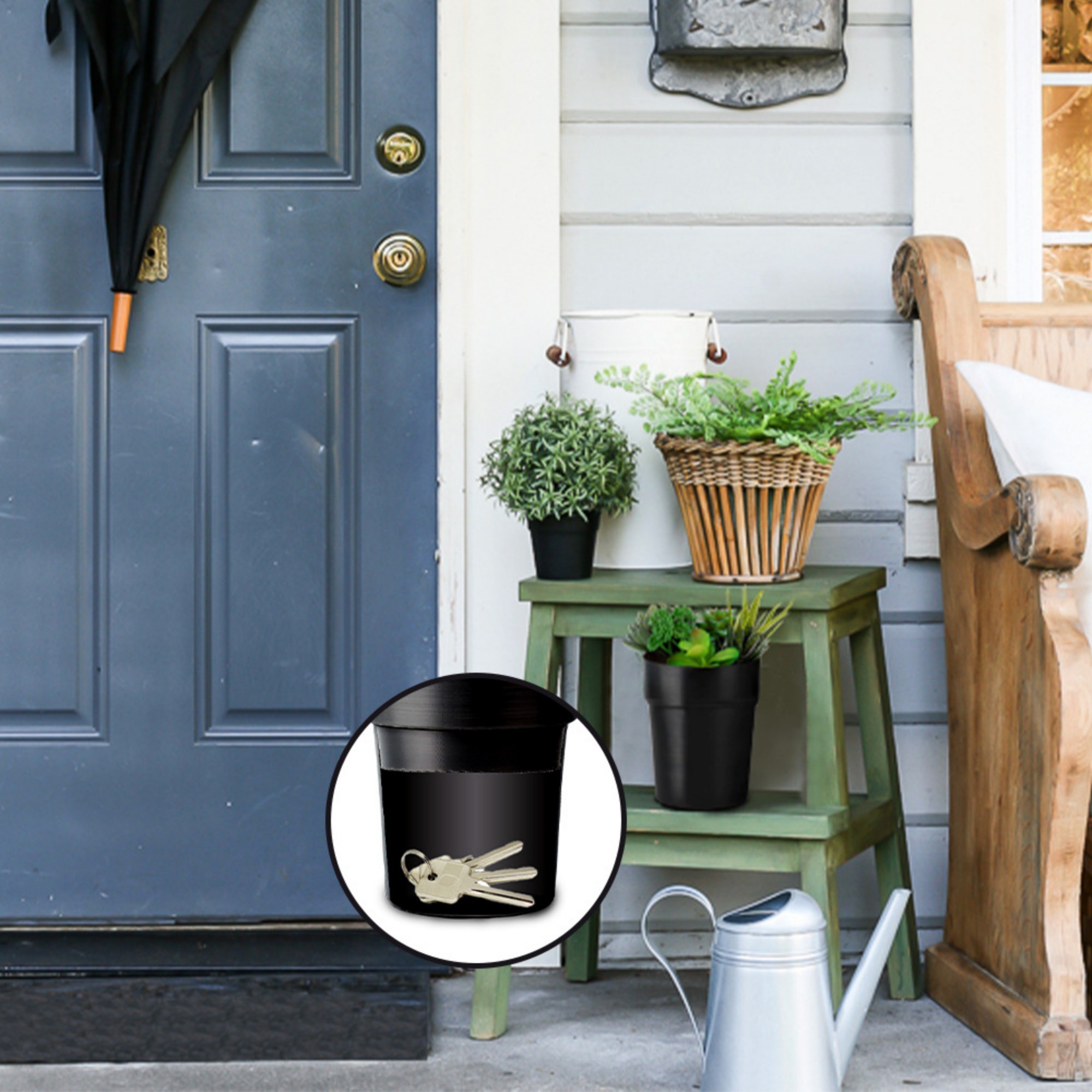 Floral Pot Secret Money Box Without Flower Item No#12680 - Image 7