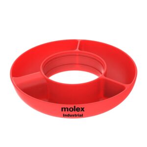3 Compartment Silicone Snack Tray Item No#12689