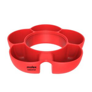 5 Compartment Silicone Snack Tray Item No#12691