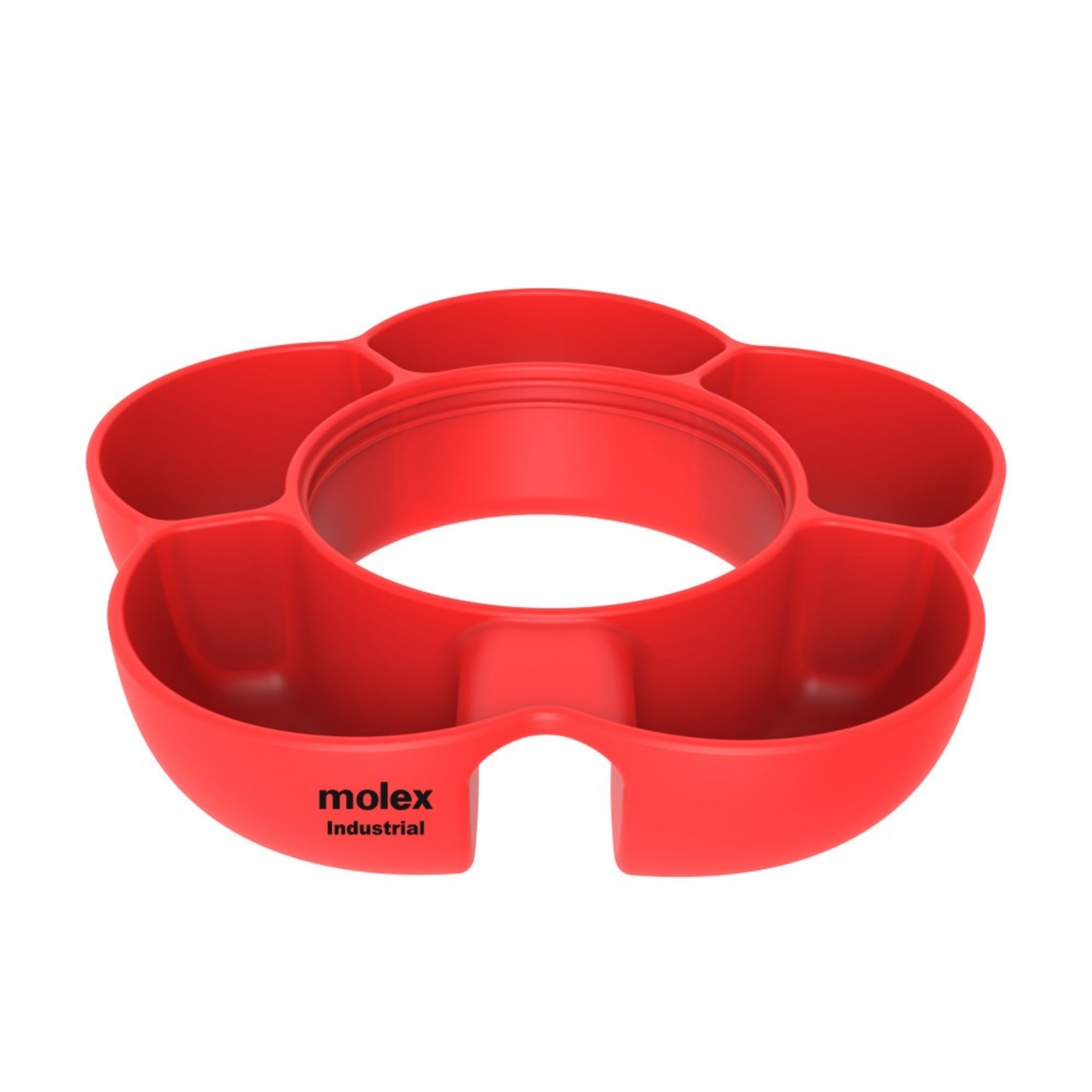 5 Compartment Silicone Snack Tray Item No#12691
