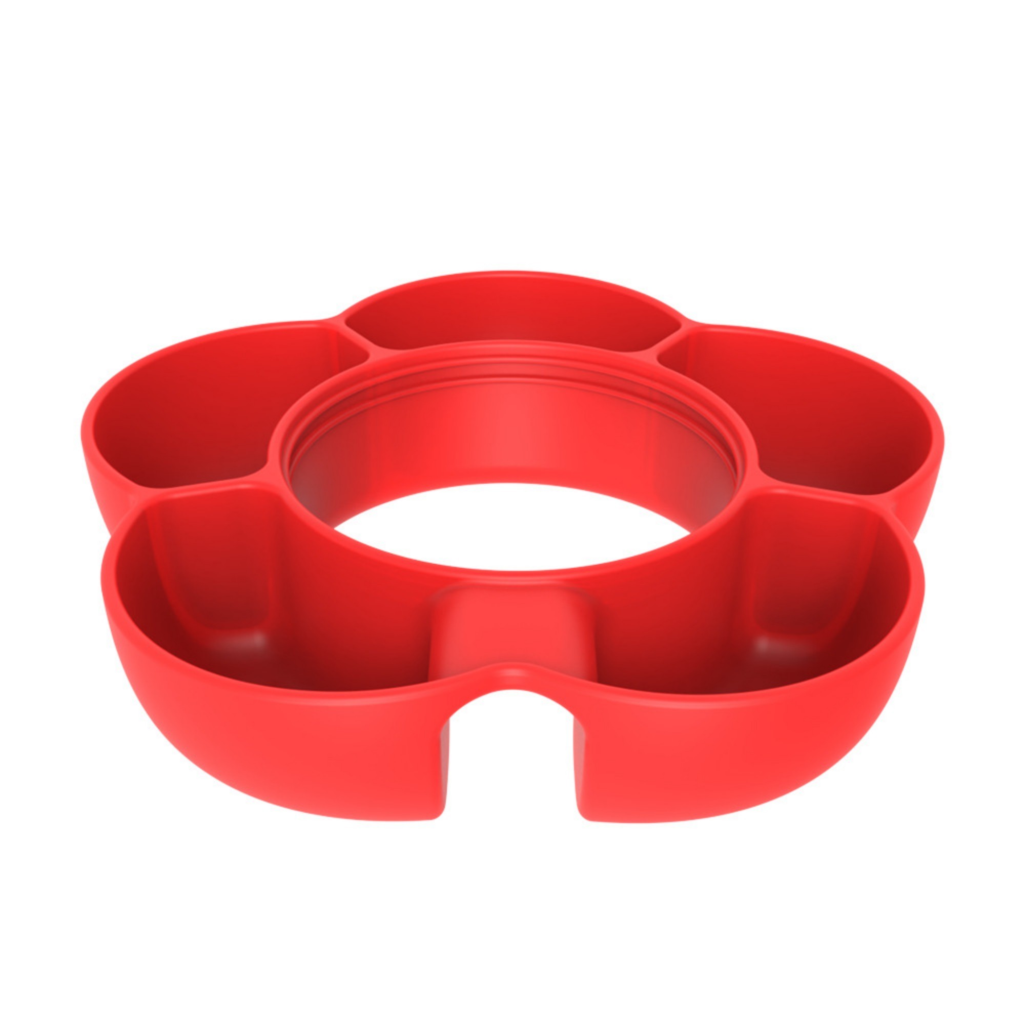5 Compartment Silicone Snack Tray Item No#12691 - Image 2