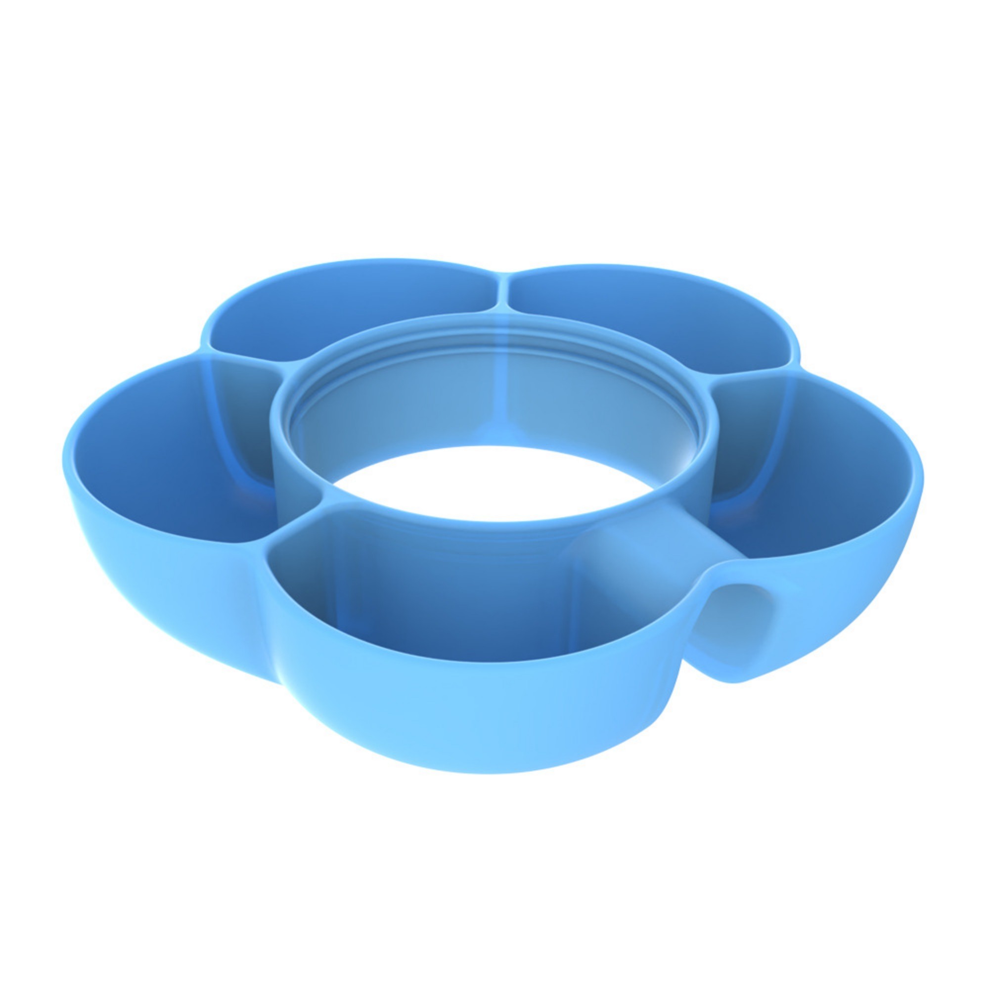 5 Compartment Silicone Snack Tray Item No#12691 - Image 3