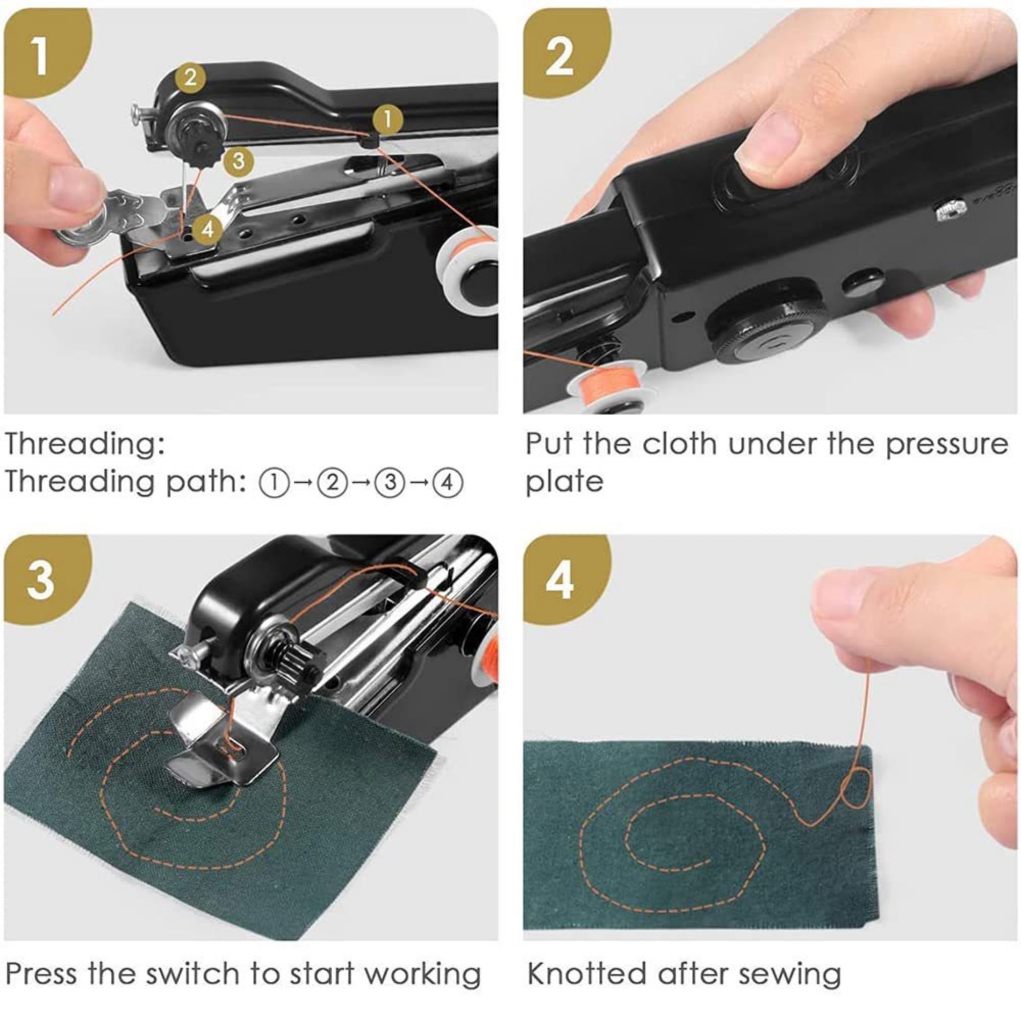 Portable Electric Handheld Sewing Machine Item No#12697 - Image 9