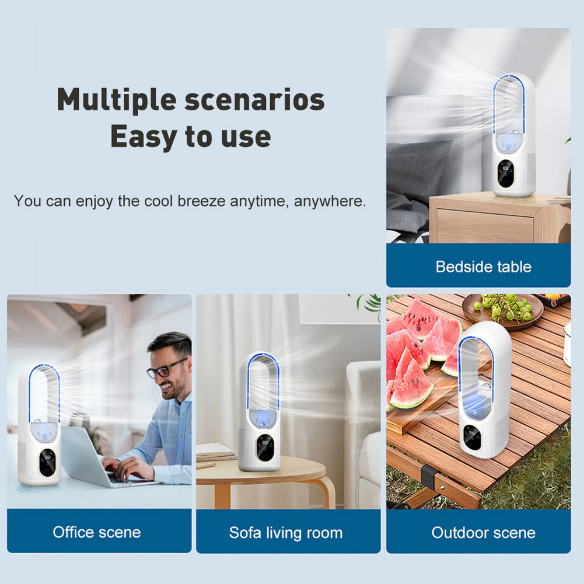 Bladeless Cooling Fan With 6 Speeds Item No#12704 - Image 11