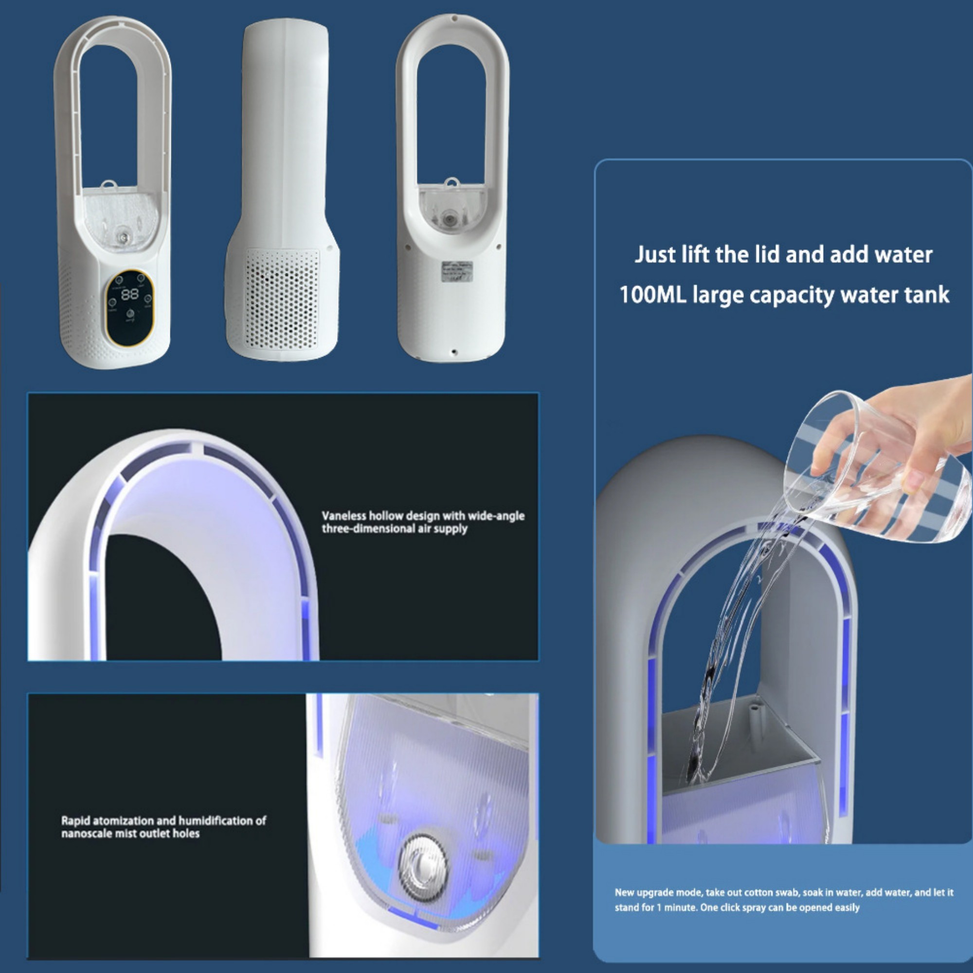 Bladeless Cooling Fan With 6 Speeds Item No#12704 - Image 5