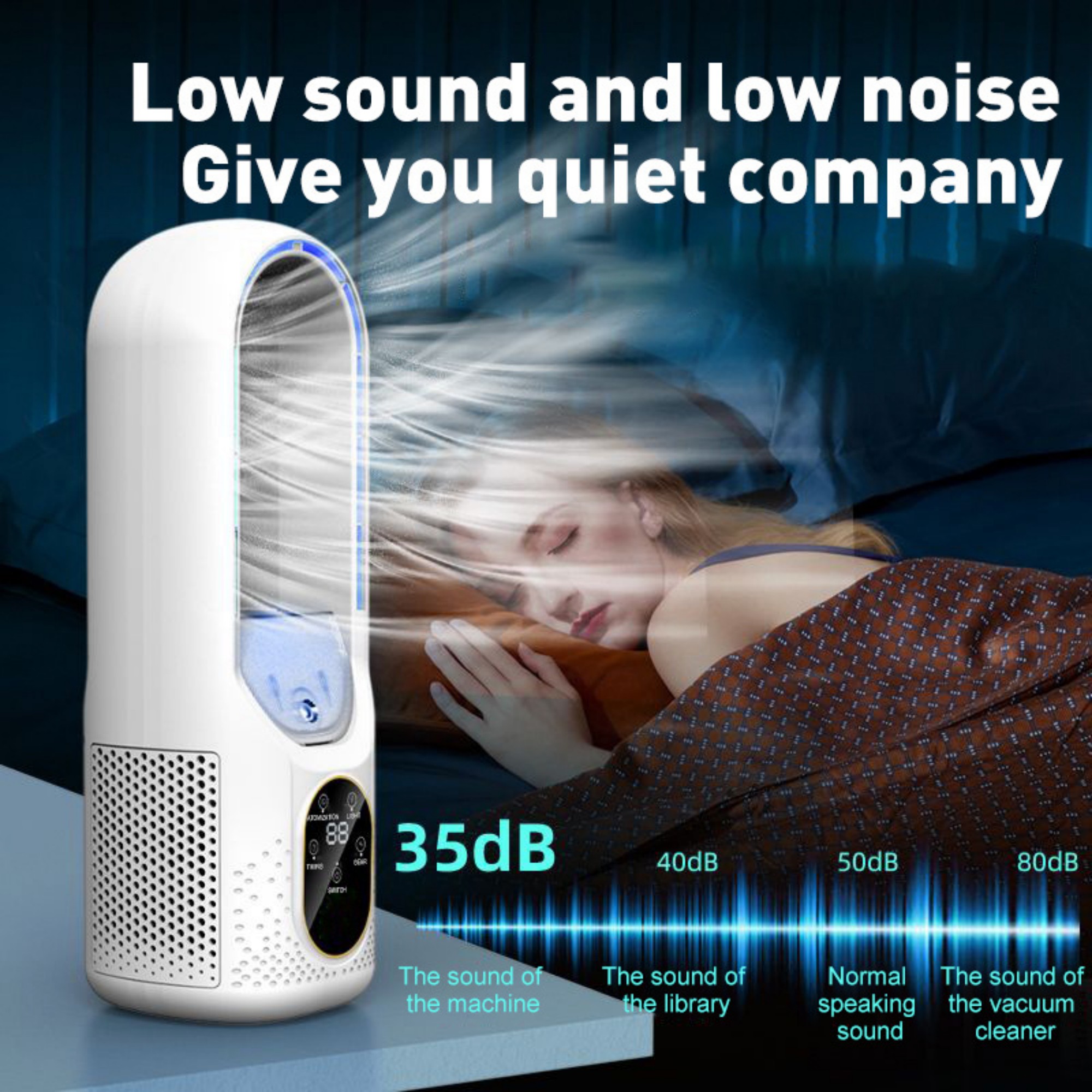 Bladeless Cooling Fan With 6 Speeds Item No#12704 - Image 6