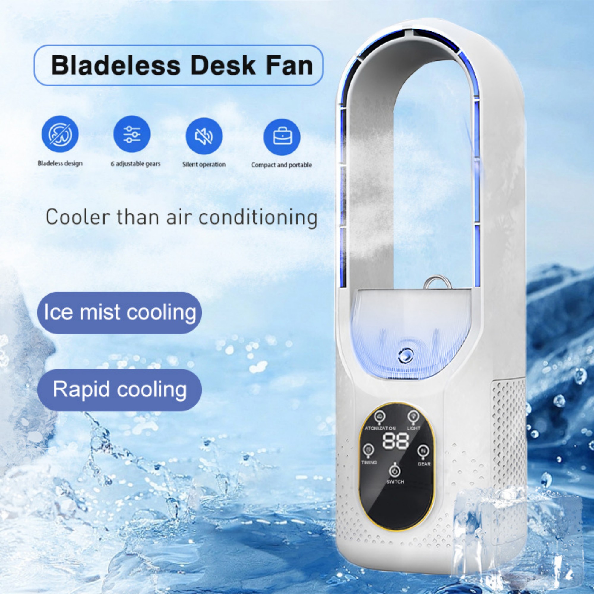 Bladeless Cooling Fan With 6 Speeds Item No#12704 - Image 7