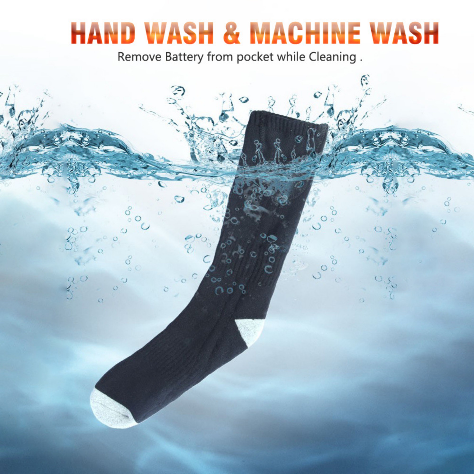 USB Heated Warming Socks Item No#12715 - Image 6