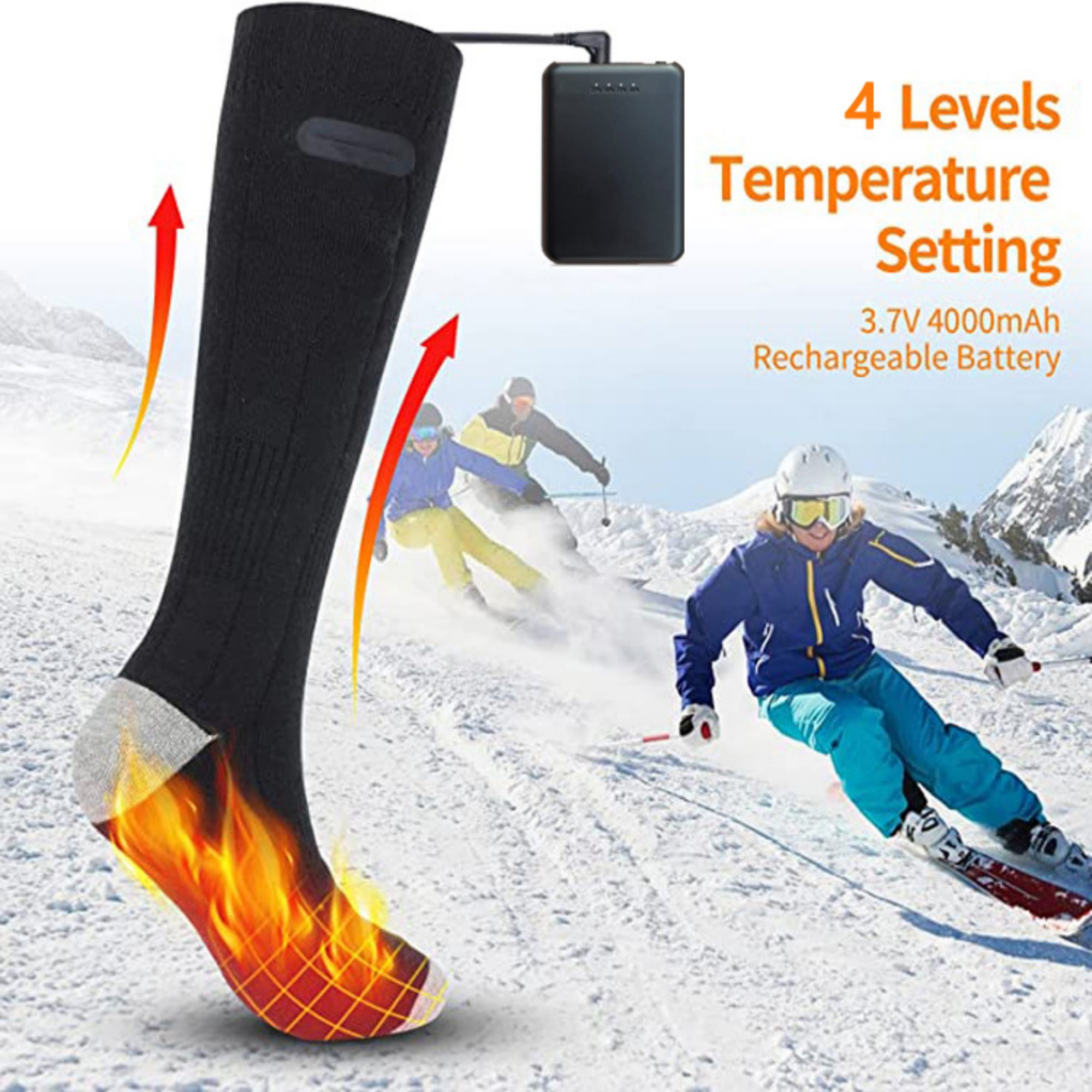 Rechargeable Battery Heating Socks Item No#12718 - Image 6